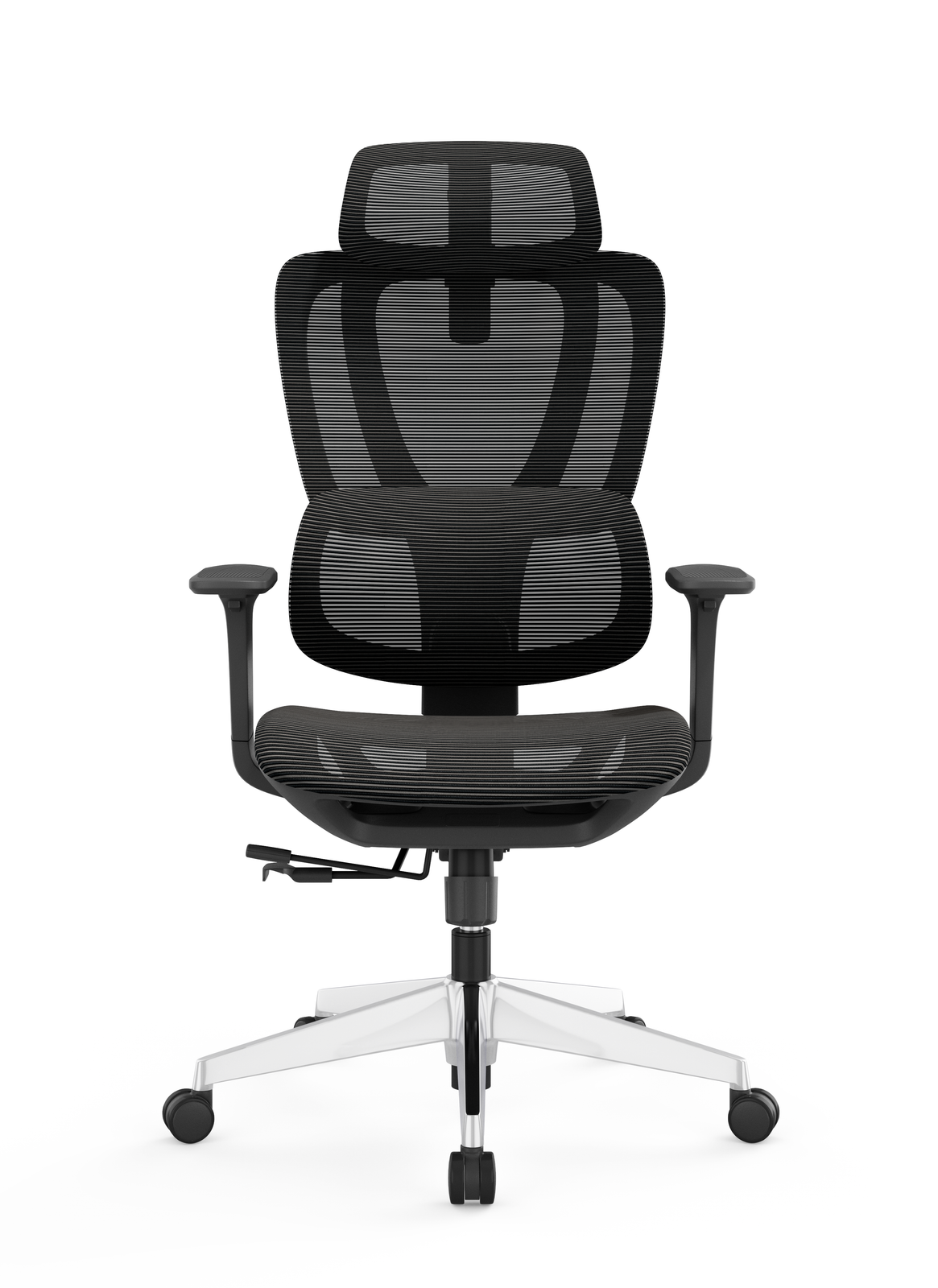 Adjustable Headrest & Breathable Mesh Back