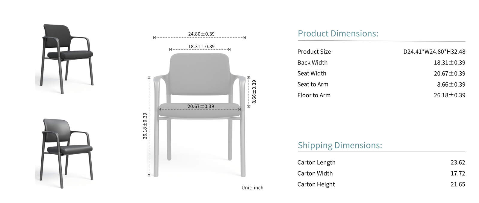 Patron dimensions